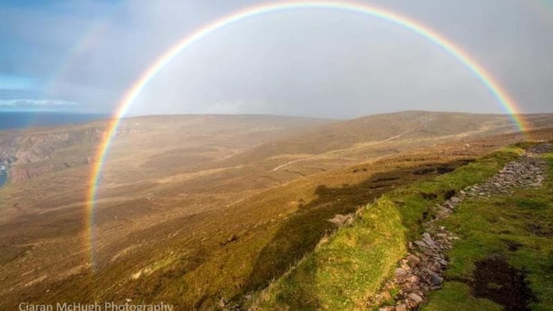 A rainbow over the Wild Atlantic Way, captured on the Ireland In Focus photography tour