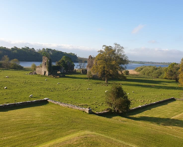 Guided walk through the woods on the Temple House estate, Ballymote, County Sligo