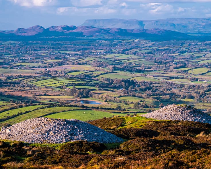 Carrowkeel megalithic site in the Bricklieve Mountains, County Sligo