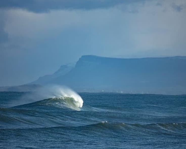The Wild Atlantic Way coastline at Easkey, County Sligo