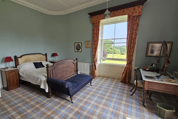 The Castle super king bedroom at Temple House