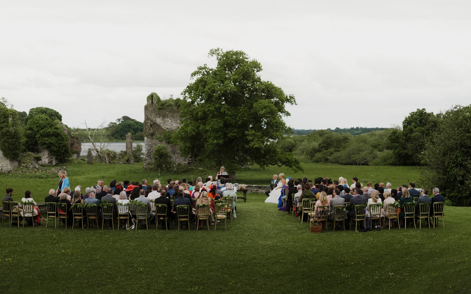 Castle wedding ceremony at Temple House in County Sligo
