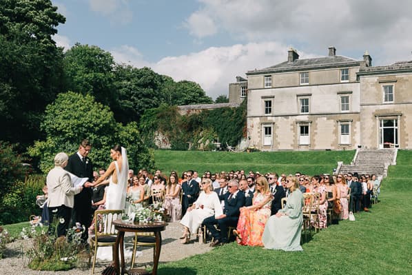 Wedding ceremony at Temple House