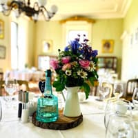 Wedding flowers centrepiece at Temple House